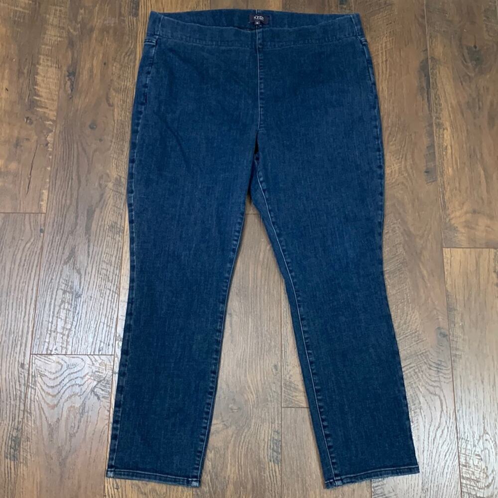 NYDJ LiftXTuck Pull-Up Dark Wash Crop Jeggings